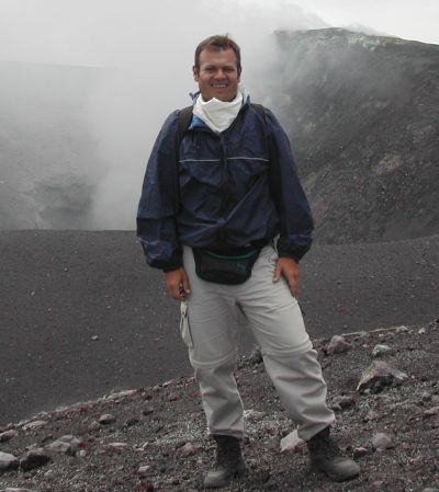O.Beck am Zentralkrater d. Ätna